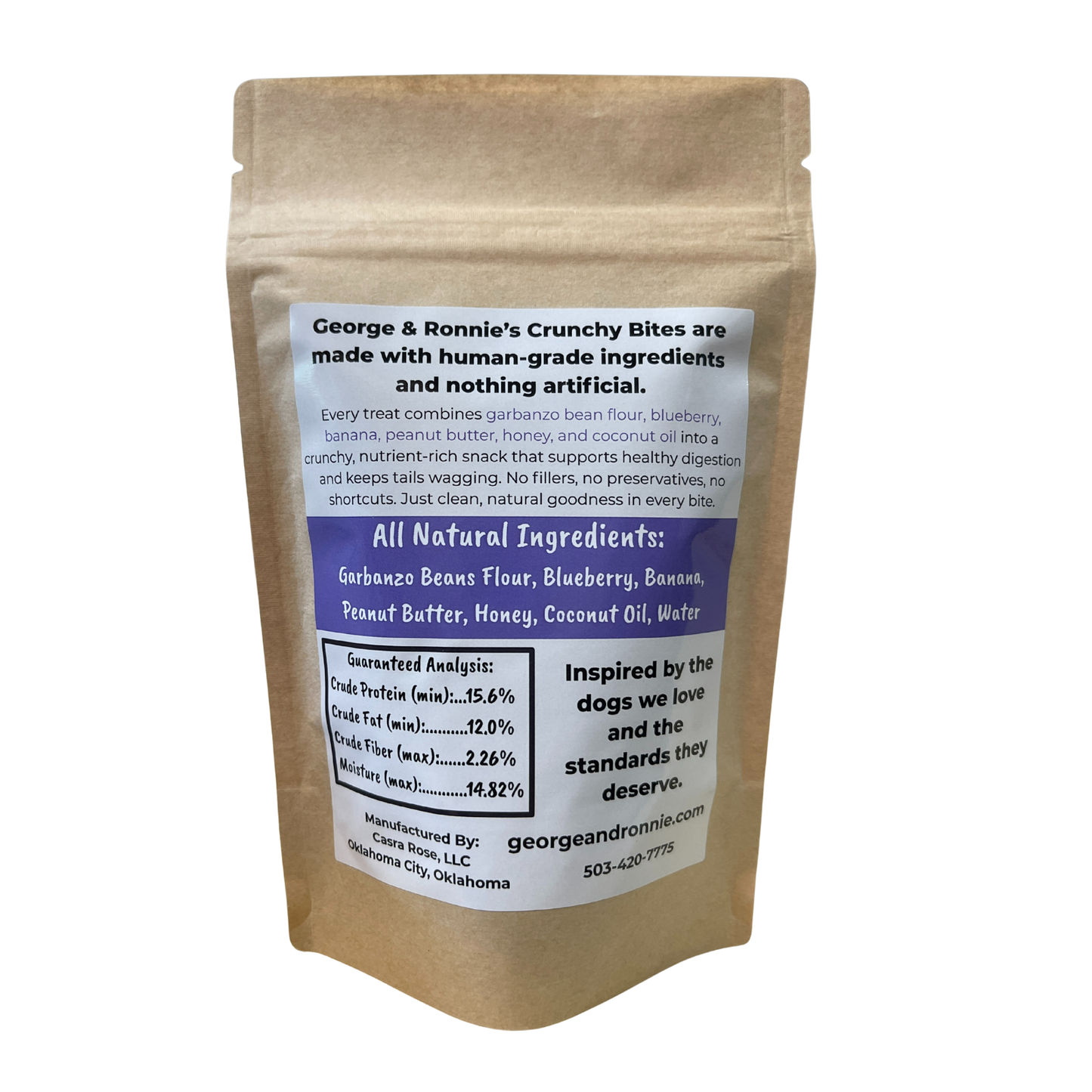 George & Ronnie’s Crunchy Bites – Blueberry, Banana & Peanut Butter